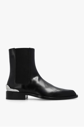 日本未入荷☆送料関税込【JIL SANDER】CHELSEA BOOTS Black Ankle Chelsea Boots by Jil Sander on Sale
